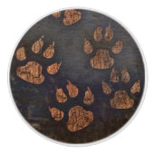 Pauw Patroon Keramische Knop (Voorkant)