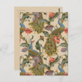  Pauw Patroon Kleurrijke Kunst Briefkaart (Voorkant / Achterkant)