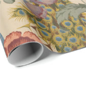  Pauw Patroon Kleurrijke Kunst Cadeaupapier (Rol Hoek)