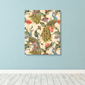 Pauw Patroon Kleurrijke Kunst Canvas Afdruk (Insitu (Houten vloer))