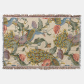 Pauw Patroon Kleurrijke Kunst Deken (Voorkant)