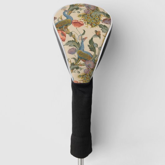  Pauw Patroon Kleurrijke Kunst Golfheadcover (Voorkant)