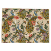  Pauw Patroon Kleurrijke Kunst Groot Cadeauzakje (Achterkant)