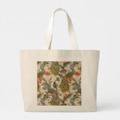 Pauw Patroon Kleurrijke Kunst Grote Tote Bag (Achterkant)