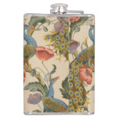  Pauw Patroon Kleurrijke Kunst Heupfles (Achterkant)