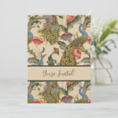 Pauw Patroon Kleurrijke Kunst Kaart (Staand voorkant)