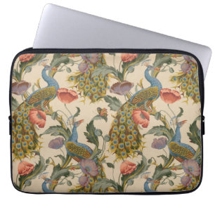 Pauw Patroon Kleurrijke Kunst Laptop Sleeve