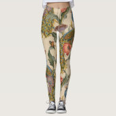  Pauw Patroon Kleurrijke Kunst Leggings (Voorkant)