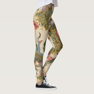 Pauw Patroon Kleurrijke Kunst Leggings