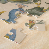  Pauw Patroon Kleurrijke Kunst Legpuzzel (Zijkant)