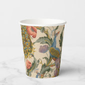 Pauw Patroon Kleurrijke Kunst Papieren Bekers (Achterkant)