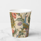 Pauw Patroon Kleurrijke Kunst Papieren Bekers (Voorkant)