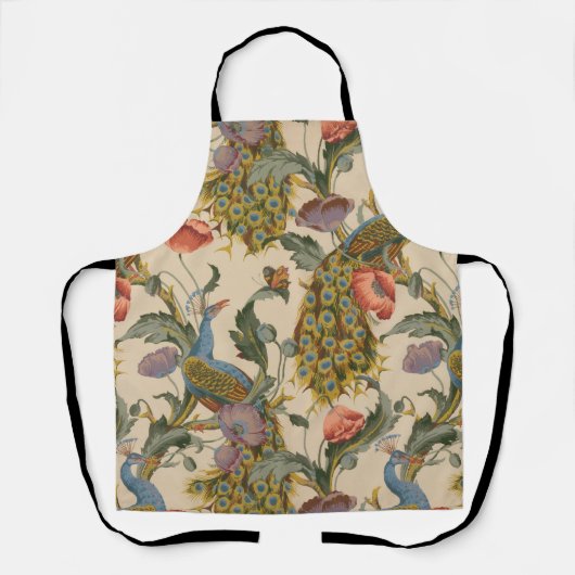  Pauw Patroon Kleurrijke Kunst Schort (Voorkant)