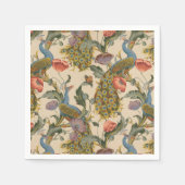  Pauw Patroon Kleurrijke Kunst Servet (Voorkant)