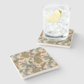  Pauw Patroon Kleurrijke Kunst Stenen Onderzetter (Zijkant)