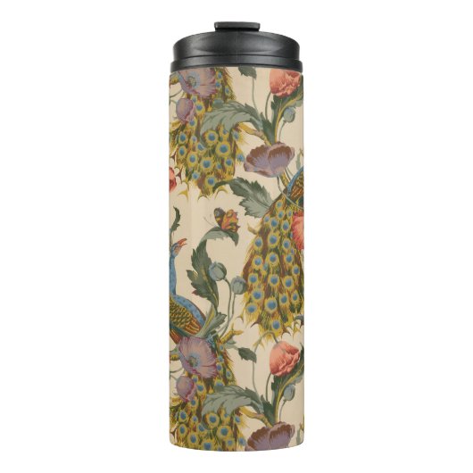  Pauw Patroon Kleurrijke Kunst Thermosbeker (Voorkant)