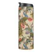  Pauw Patroon Kleurrijke Kunst Thermosbeker (Geroteerd rechts)