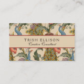  Pauw Patroon Kleurrijke Kunst Visitekaartje (Voorkant)
