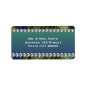 Pauw Patroon met Parels Etiket (Voorkant)