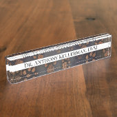 Pauw Patroon Naambordje (Zijkant)