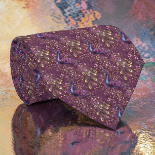 Pauw Patroon Op Maat Gemaakte Heren Das