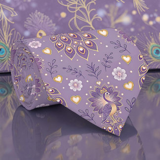 Pauw Pauw Patroon Necktie Knoop Stropdas