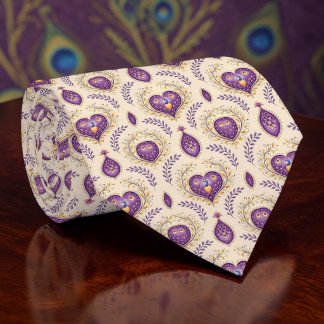 Pauw Pauw Patroon Necktie Knoop Stropdas