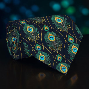 Pauw Pauw Patroon Necktie Knoop Stropdas