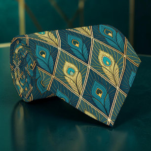 Pauw Pauw Patroon Necktie Knoop Stropdas