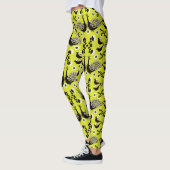 Pauw Pauwenvogel Vogel Volkskunst Leggings (Links)
