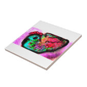 Pauw plezier tegeltje (Zijkant)