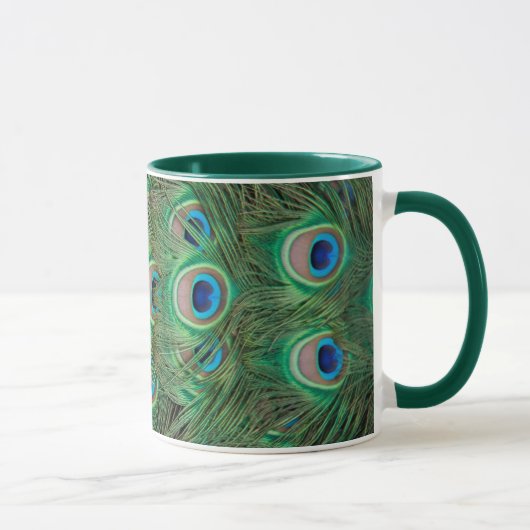 pauw plumage mok (Rechts)