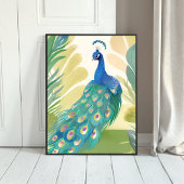 Pauw Princess | Aquarel Dier Natuur Poster