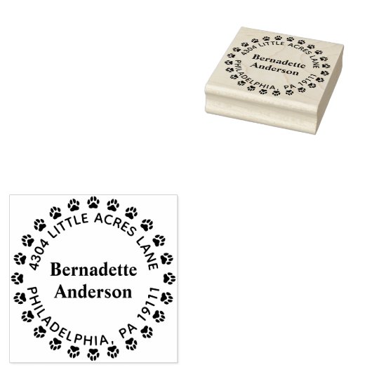 Pauw Print Address Stempel (Gestempeld)