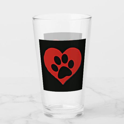 Pauw Print Cat Dog Glas (Voorkant)