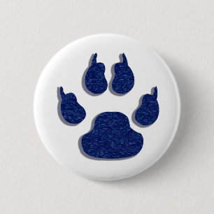 Pauw Print Dog Canine Button
