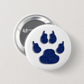 Pauw Print Dog Canine Button (Voorkant /achterkant)