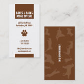 Pauw Print Dog Care Visitekaartje (Voorkant / Achterkant)