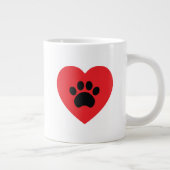 Pauw Print Heart Jumbo Mok (Rechts)