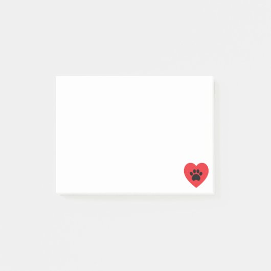 Pauw Print Heart Post-it Notes (Voorkant)