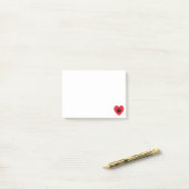 Pauw Print Heart Post-it Notes (Op bureau)