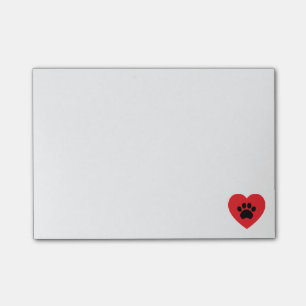 Pauw Print Heart Post-it Notes