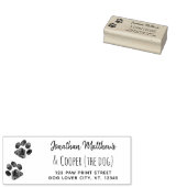 Pauw Print Hondenliefhebber Moving Return Address Rubberstempel (Gestempeld)