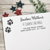 Pauw Print Hondenliefhebber Moving Return Address Rubberstempel