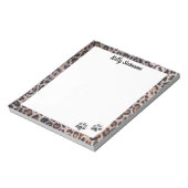 Pauw Print! Kat Theme persoonlijke notitiepad Notitieblok (Linkerzijde)