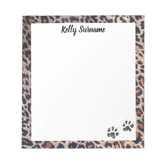 Pauw Print! Kat Theme persoonlijke notitiepad Notitieblok (Voorkant)