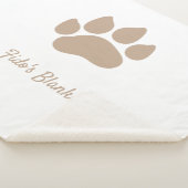 Pauw Print met de naam van Dog Sherpa Deken (3/4)