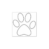 Pauw Print Outline juist Pet Cat Dog Eenvoudig kle Rubberstempel (Afrduk)
