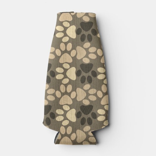 Pauw Print Pattern Brown Flesjeskoeler (Voorkant)