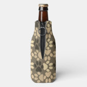 Pauw Print Pattern Brown Flesjeskoeler (Fles Achterkant)